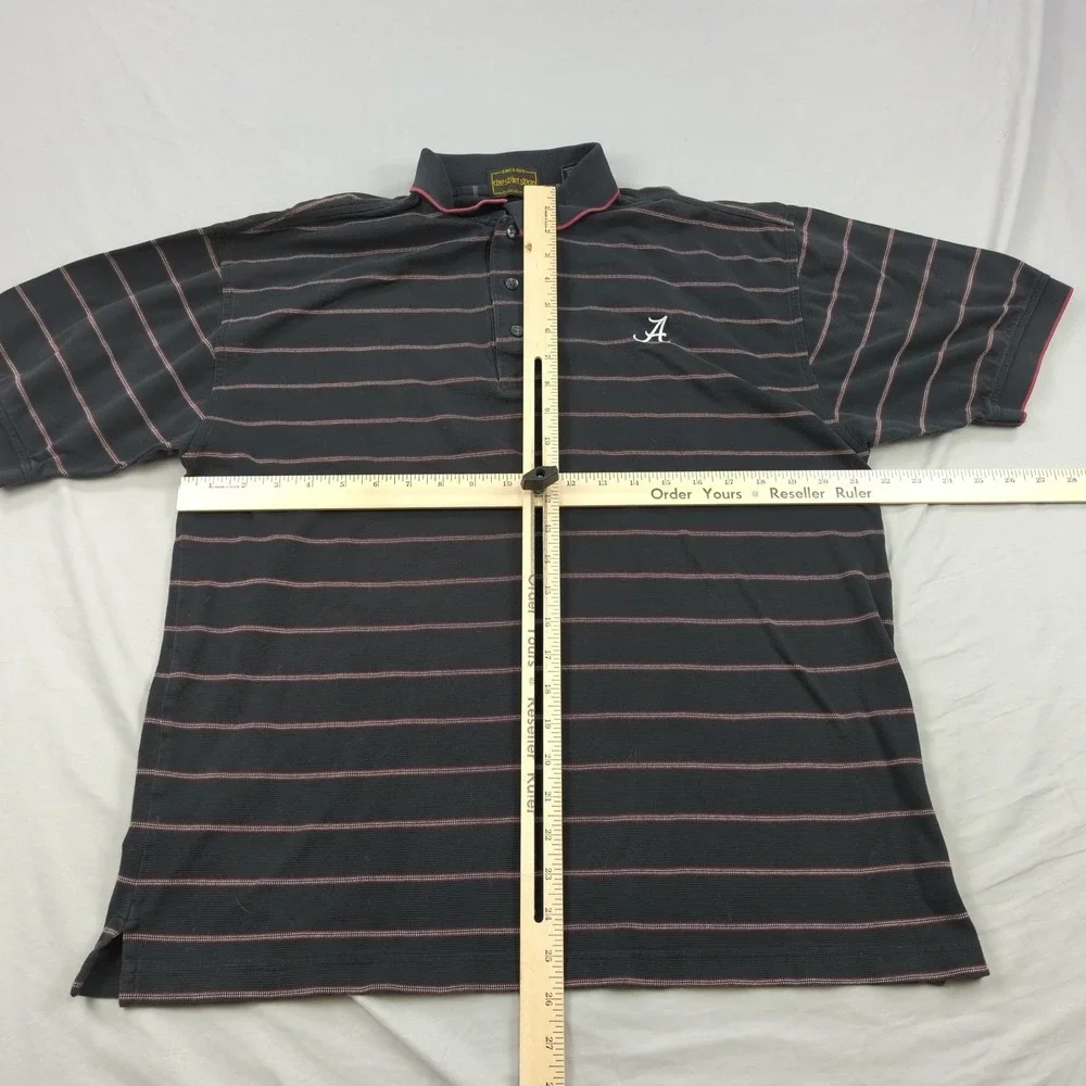 Alabama‎ Crimson Tide Shirt Mens Medium Black Striped The Shirt Shop